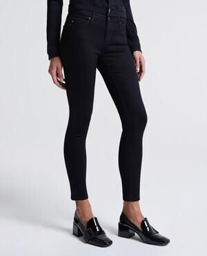 AG Adriano Goldschmied The Legging Ankle Super Skinny Over Dye Black Jeans 24